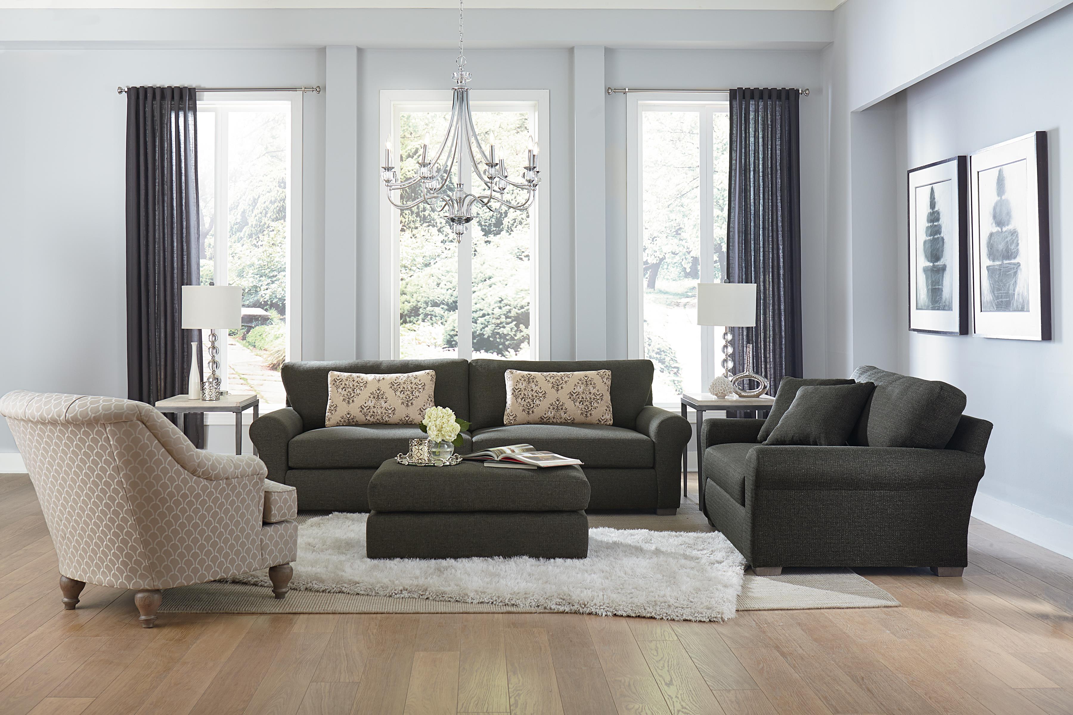 Vendor 411 Sophia S69 Transitional Wide Sofa with Removable Cushions